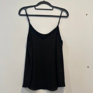 Babaton Women's Top Black Lace V-Neck Spaghetti Strap Size XS